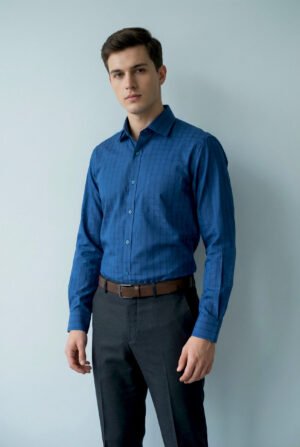 Men's Premium Navy Formal Shirt