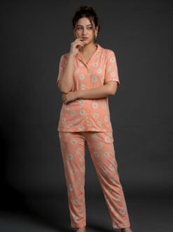 BAYA WEAVER Women's Daisy AOP Night Suit Set